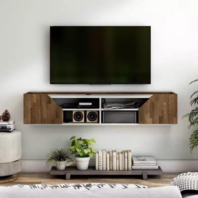 24/7 Shop At Home Mobile TV Sospeso Transizionale Kelvert per TV fino a: Montaggio a Parete, Gestione Cavi, Contenitore