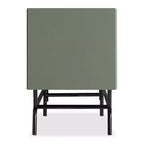 Mobile TV Meadowgrove Modern a 3 cassetti per televisori fino a 65" con armadietto verde salvia - miBasics: Struttura in metallo, Gestione cavi