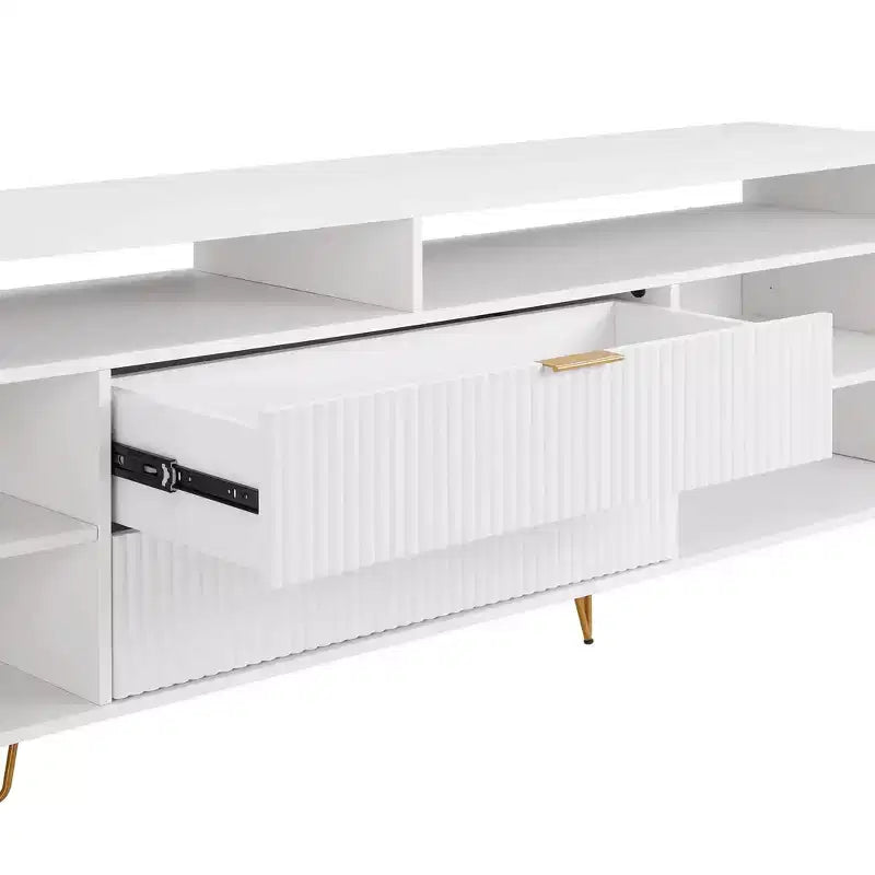 Mobile TV Manhattan Comfort 85" Dumbo per TV fino a 80", Bianco