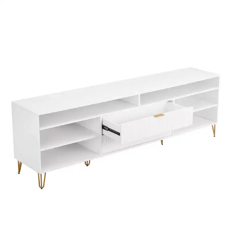 Mobile TV Manhattan Comfort 85" Dumbo per TV fino a 80", Bianco