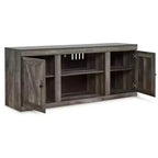 Signature Design by Ashley 60" Mobile TV Wynnlow per TV fino a 65" Marrone/Beige: Consolle Media Rustica con Gestione Cavi
