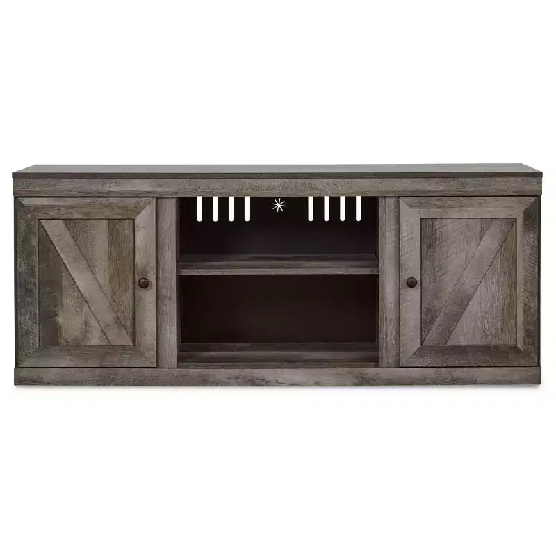 Signature Design by Ashley 60" Mobile TV Wynnlow per TV fino a 65" Marrone/Beige: Consolle Media Rustica con Gestione Cavi