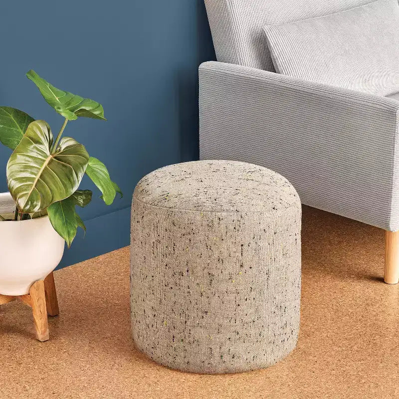 Pouf ottomano maculato beige - Room Essentials™