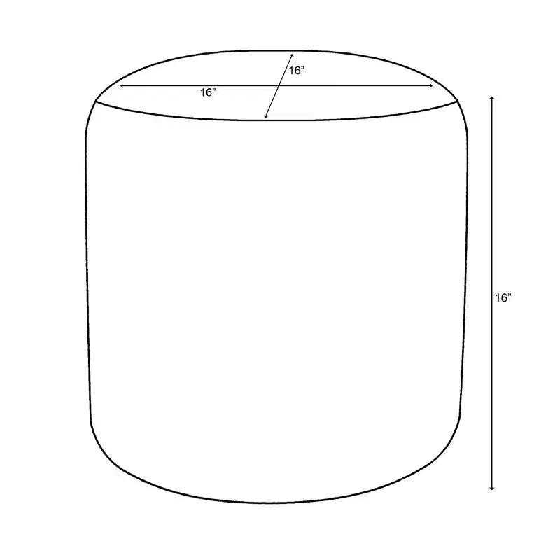Pouf ottomano maculato beige - Room Essentials™