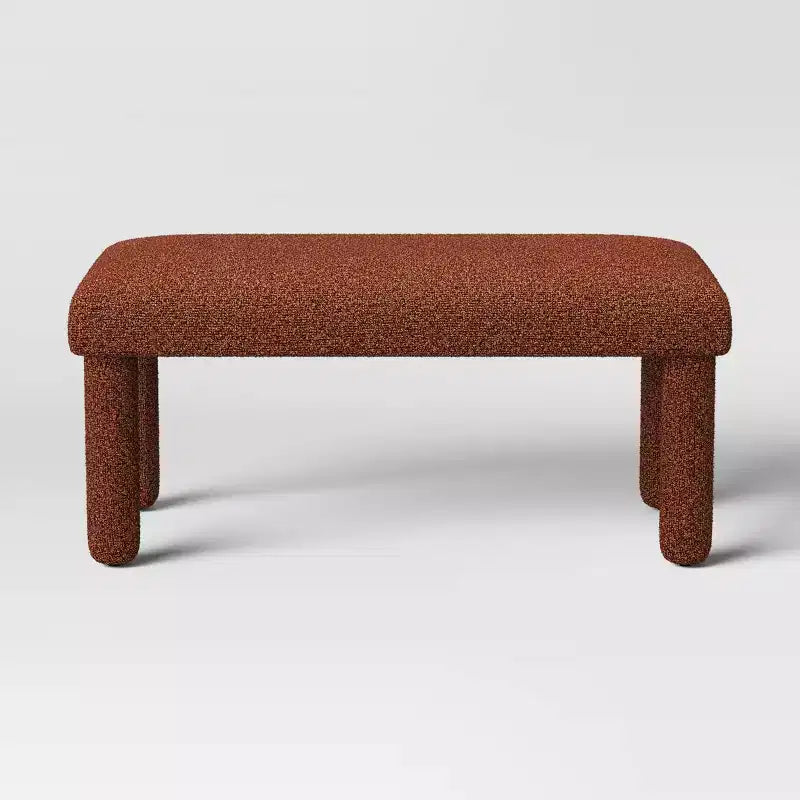 Panchina imbottita in bouclé ruggine - Room Essentials™