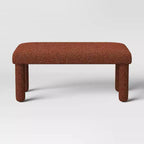 Panchina imbottita in bouclé ruggine - Room Essentials™