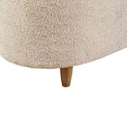 Panca portaoggetti con coperchio incernierato Bailey Boucle Taupe - Ink+Ivy: pouf imbottito, mobili da camera da letto con gambe in legno