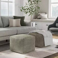 Bayhill Outdoor/Indoor Pouf Cream - WyndenHall