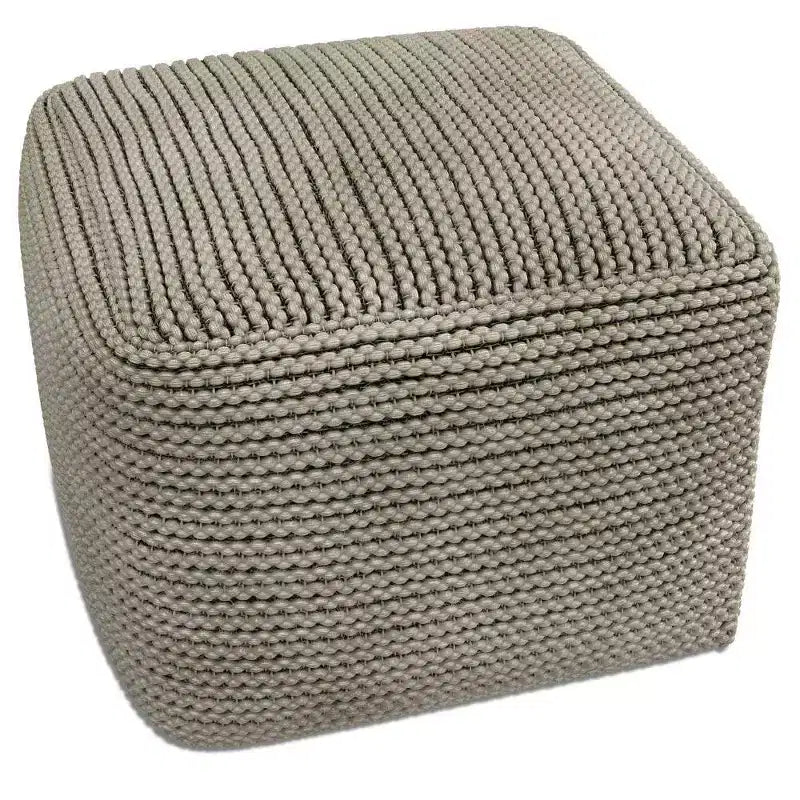 Pouf da esterno/interno Bayhill Crema - WyndenHall