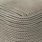 Pouf da esterno/interno Bayhill Crema - WyndenHall