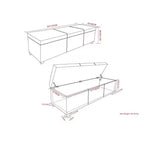 Panca Contenitore Franklin Extra Large Crema Satinata - WyndenHall