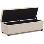 Panca Contenitore Franklin Extra Large Crema Satinata - WyndenHall