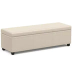 Panca Contenitore Franklin Extra Large Crema Satinata - WyndenHall