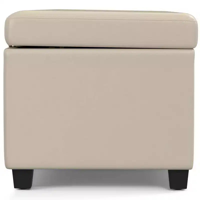 Panca Contenitore Franklin Extra Large Crema Satinata - WyndenHall