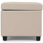 Panca Contenitore Franklin Extra Large Crema Satinata - WyndenHall
