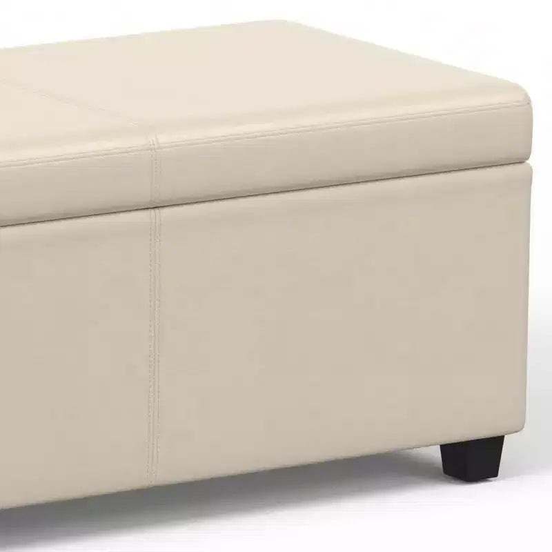 Panca Contenitore Franklin Extra Large Crema Satinata - WyndenHall