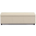 Panca Contenitore Franklin Extra Large Crema Satinata - WyndenHall