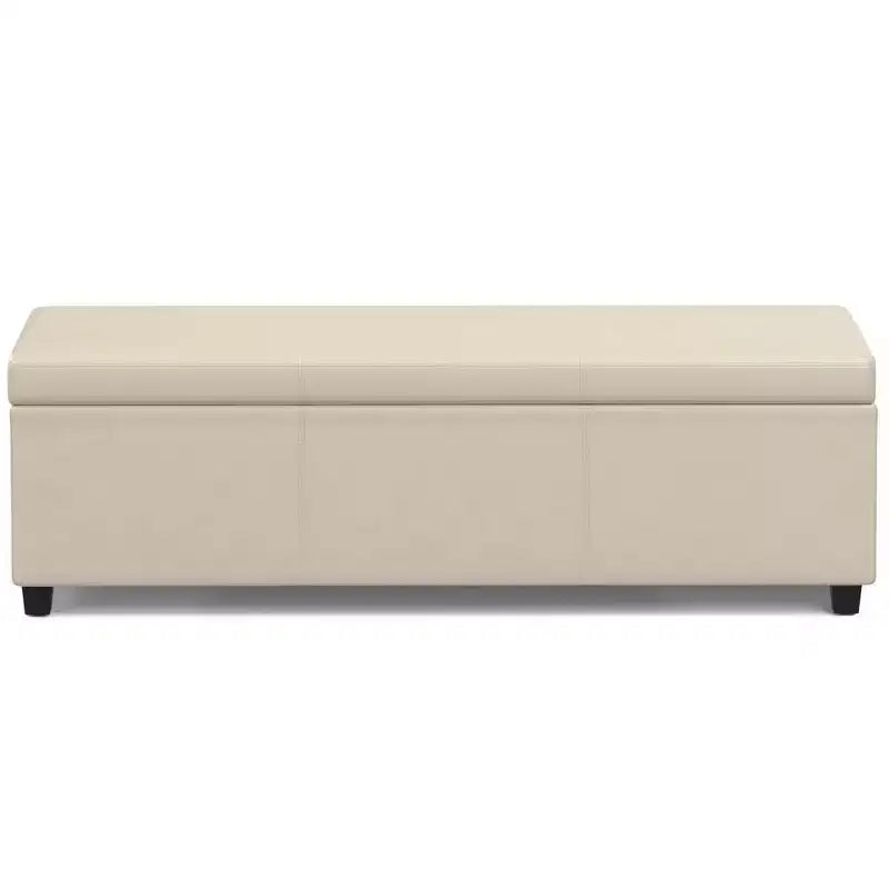 Panca Contenitore Franklin Extra Large Crema Satinata - WyndenHall