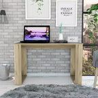 Scrivania per computer Shenyang marrone - Boahaus: design ergonomico, laminato in legno, larghezza 120,65 cm