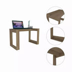 Scrivania per computer Shenyang marrone - Boahaus: design ergonomico, laminato in legno, larghezza 120,65 cm