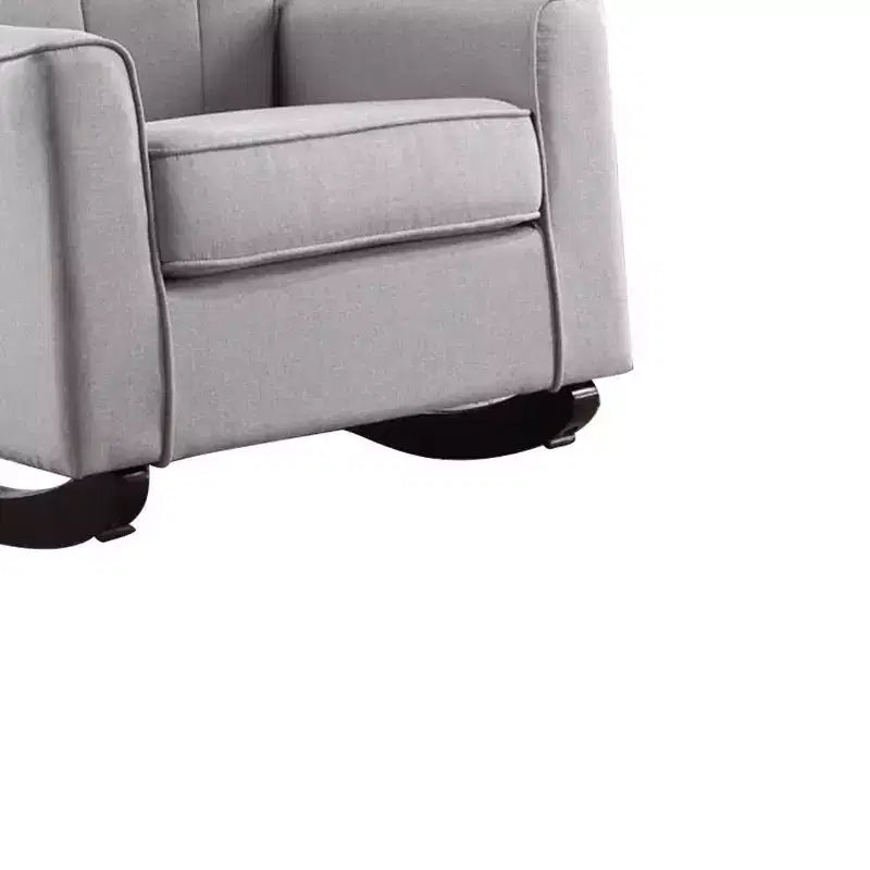 Sedia Denzell Active Sitting 34,25" in lino grigio chiaro - Acme Furniture
