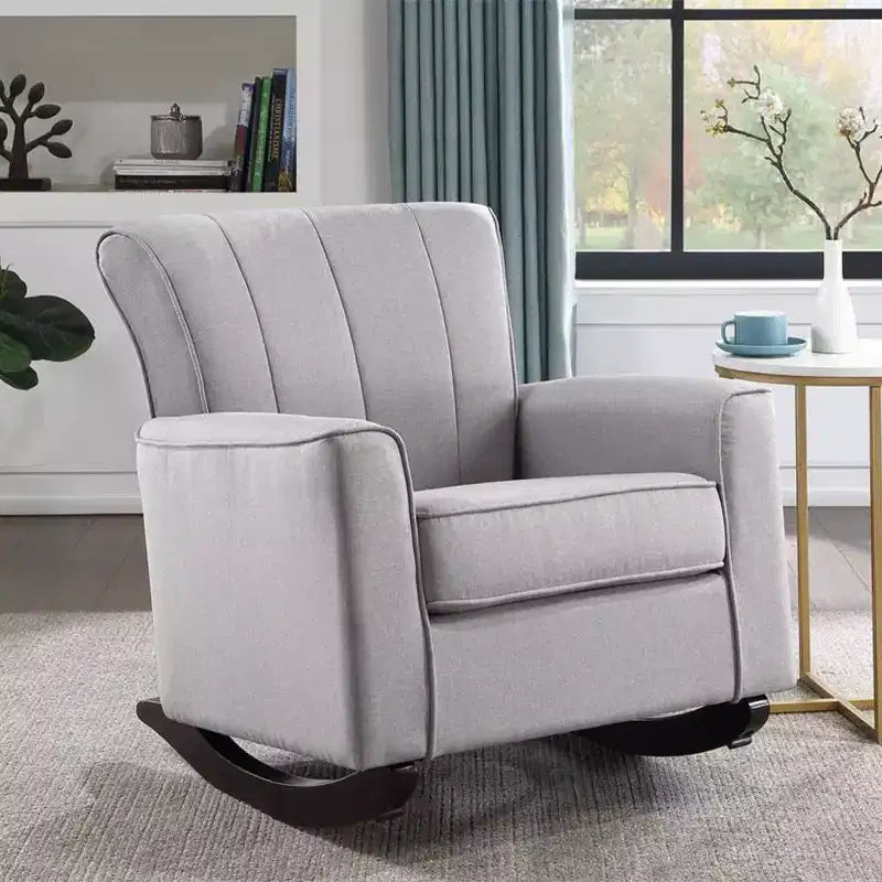 Sedia Denzell Active Sitting 34,25" in lino grigio chiaro - Acme Furniture