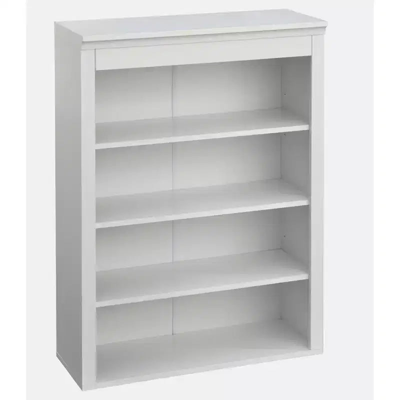 Mobile Ufficio Modulare Harrington Lifestorey 2 Pezzi, Mobiletto con Vetrina in Finto Marmo Bianco: Stile Country, Superficie in Finto Marmo, Struttura in MDF