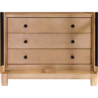 Libreria ad arco moderna in legno da 78" Collezione Laurel Marrone chiaro - Martin Furniture: Contenitore verticale, 3 cassetti