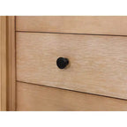 Libreria ad arco moderna in legno da 78" Collezione Laurel Marrone chiaro - Martin Furniture: Contenitore verticale, 3 cassetti