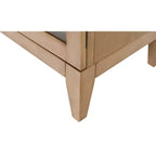 Libreria ad arco moderna in legno da 78" Collezione Laurel Marrone chiaro - Martin Furniture: Contenitore verticale, 3 cassetti