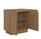 Nathan James Set di 2 Console ad Arco in Legno Iris con Ante Marrone