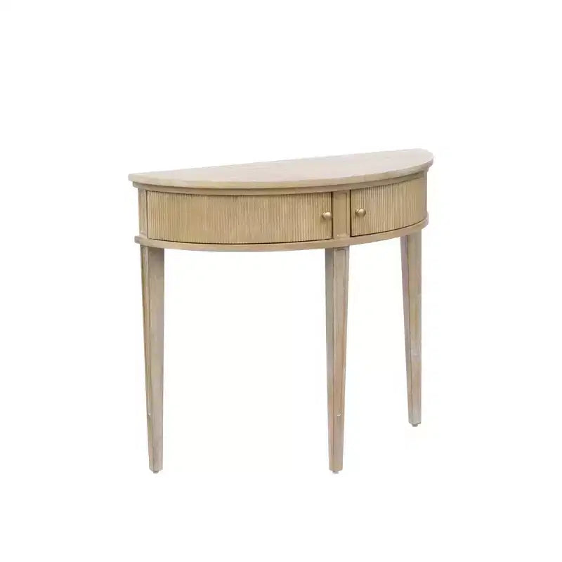 Consolle da ingresso Crestview in legno di grano di recupero - Martha Stewart: Design Demilune Vintage, Eleganza per l'Ingresso