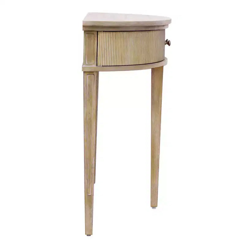 Consolle da ingresso Crestview in legno di grano di recupero - Martha Stewart: Design Demilune Vintage, Eleganza per l'Ingresso