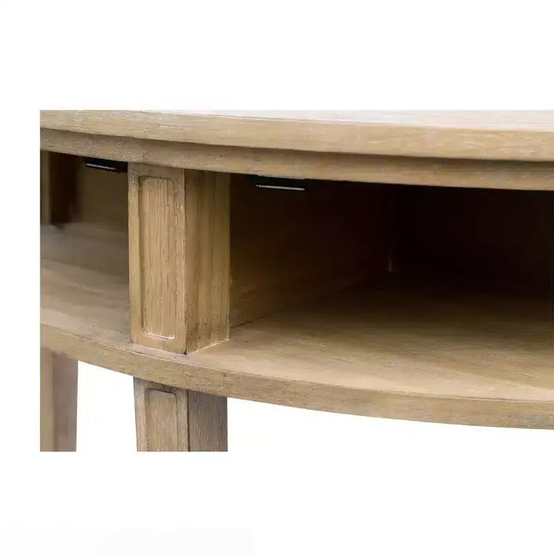 Consolle da ingresso Crestview in legno di grano di recupero - Martha Stewart: Design Demilune Vintage, Eleganza per l'Ingresso