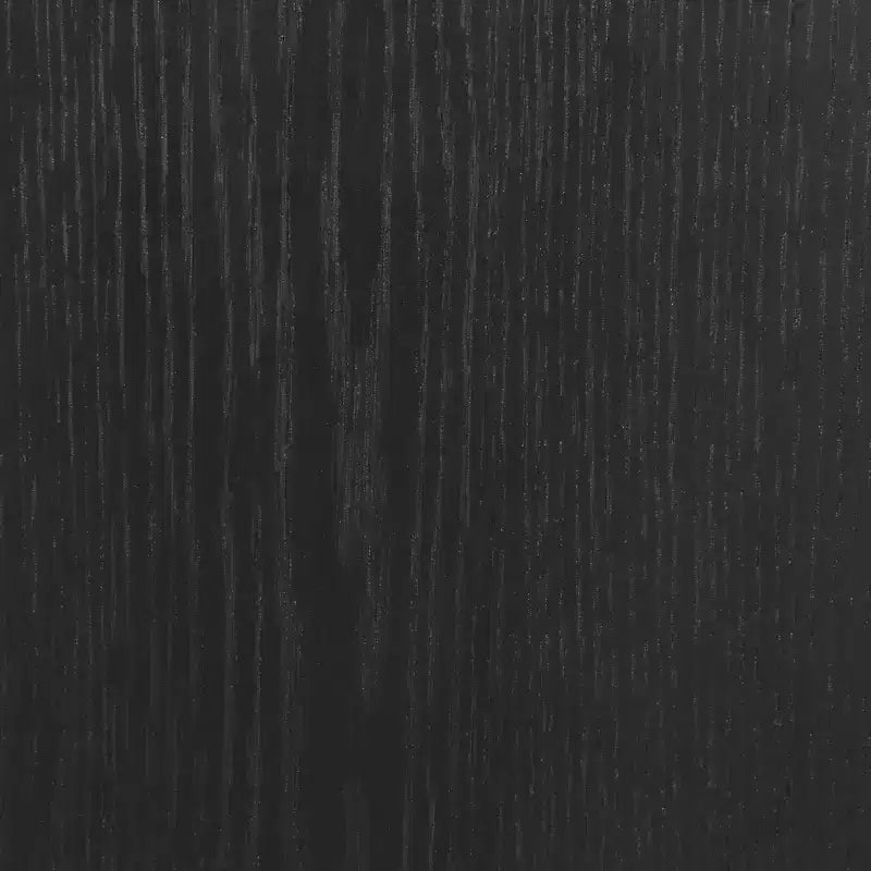 Tavolino a due cassetti in legno massiccio modello Wiley, stile Mid-Century Modern, nero - Linon: Impiallacciatura in rovere, gambe in legno di caucciù, contenitore