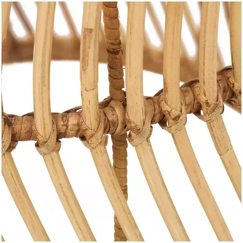 Tavolino d'appoggio ondulato in rattan intrecciato fatto a mano Olivia & May: Nessun assemblaggio, uso interno, stile costiero