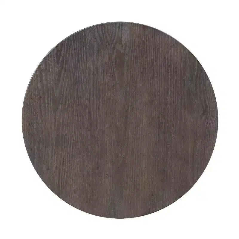 Powell 3 Pezzi Galway Legno Top e Antracite Grigio Metallo Tavolino Rotondo e Set di Tavolini d'Appoggio Marrone Antracite: Set di Mobili Rustici per Soggiorno