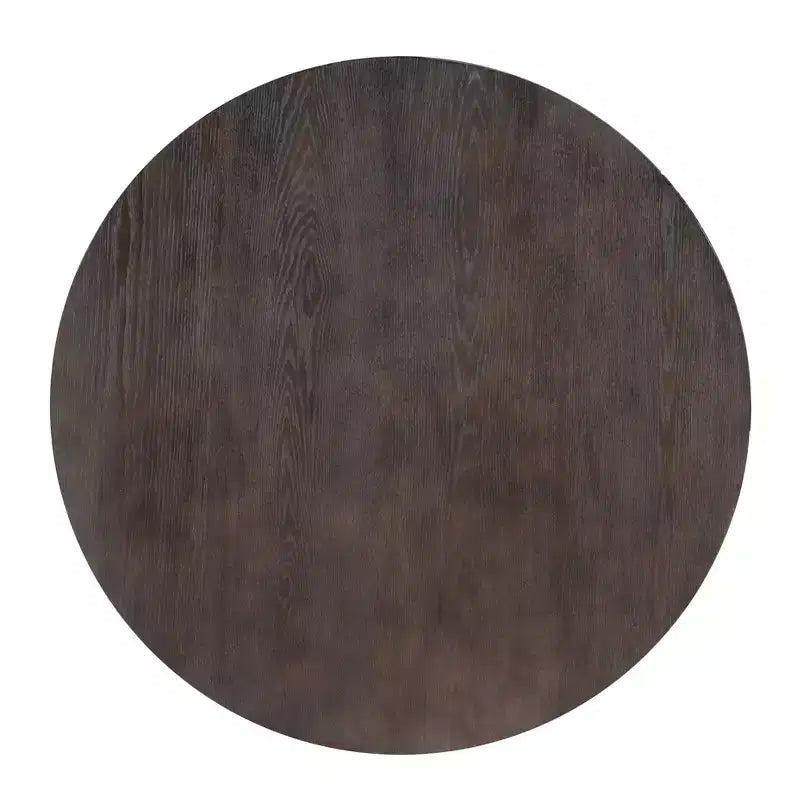 Powell 3 Pezzi Galway Legno Top e Antracite Grigio Metallo Tavolino Rotondo e Set di Tavolini d'Appoggio Marrone Antracite: Set di Mobili Rustici per Soggiorno