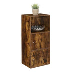 Mobiletto a 2 ante con ripiano in legno rustico – Breighton Home: Chiusure magnetiche, Organizzatore per Ufficio e Bagno