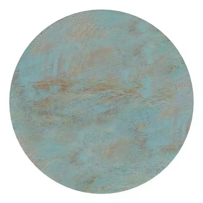 Tavolino d'appoggio Willis Teal Wash - WyndenHall: Mid-Century Modern, Legno di Mango, Resistente ai Graffi