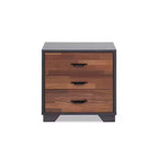 Acme Furniture 20" Eloy Accent Table Walnut/Espresso Finish: Rectangular MDF Top, Wood Legs, Drawer Storage