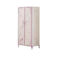 32" Priya II Decorative Storage Cabinet White and Light Purple - Acme Furniture
