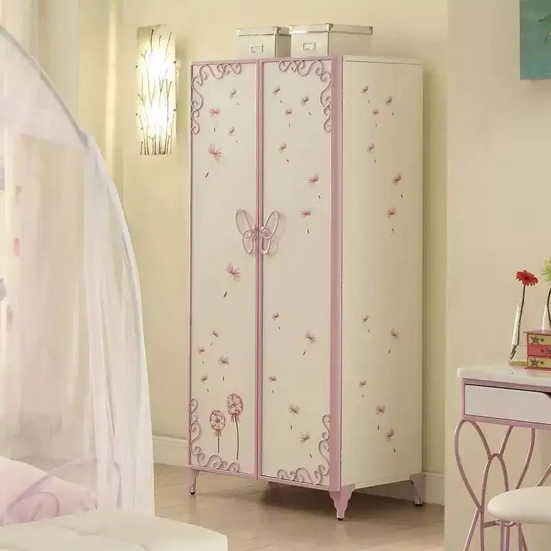 Mobile contenitore decorativo Priya II 32", bianco e lilla chiaro - Acme Furniture