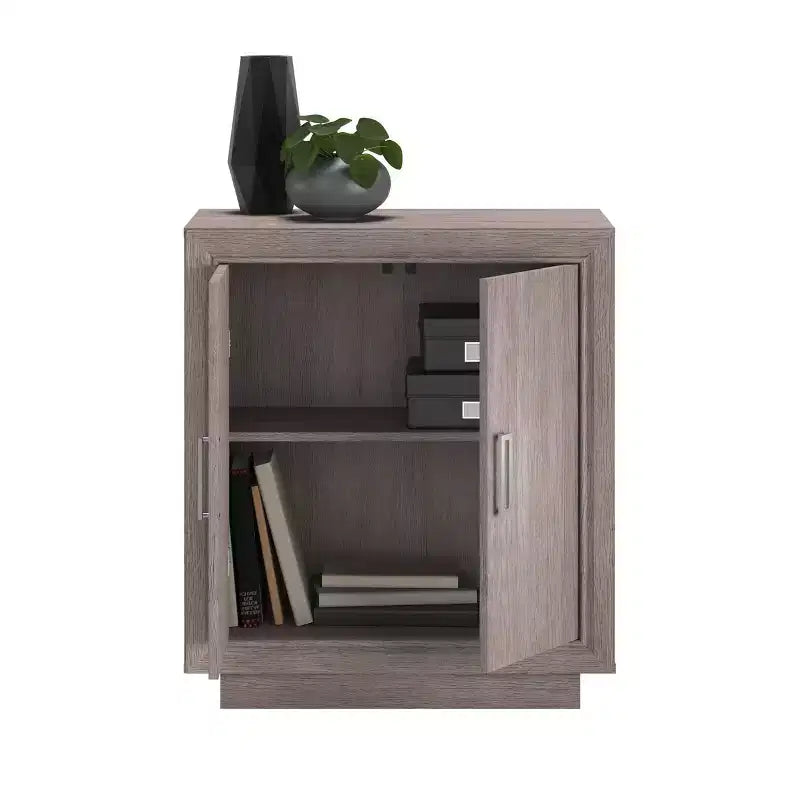 Sauder Hayes Garden Base per Ufficio a 2 Ante Rovere Cenere