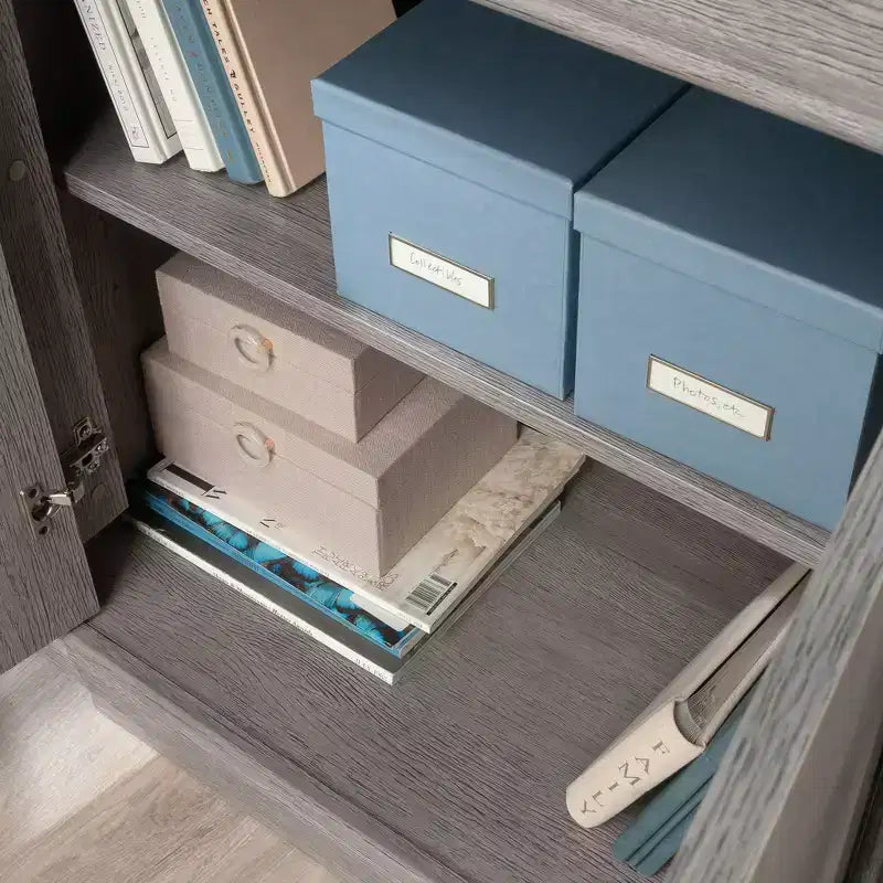 Sauder Hayes Garden Base per Ufficio a 2 Ante Rovere Cenere