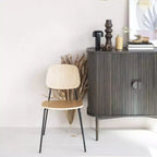 Mobile decorativo a 2 ante con altezza di 72 cm Storied Home Oak: in legno di gomma e MDF, nessun assemblaggio richiesto