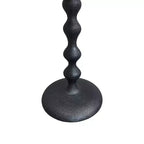 Tavolino tondo Urban Port 22" in alluminio pressofuso con finitura martellata nera