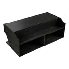Tavolino da caffè con ripiano a sollevamento 44" Hawkpoint Transitional Rovere nero riciclato - miBasics