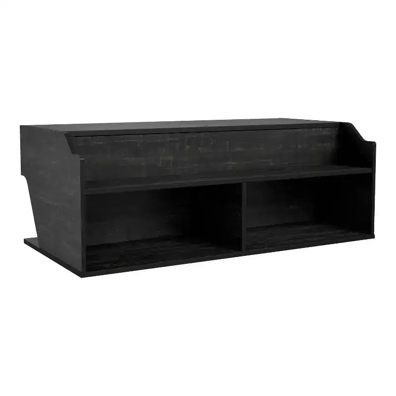 Tavolino da caffè con ripiano a sollevamento 44" Hawkpoint Transitional Rovere nero riciclato - miBasics