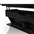 Tavolino da caffè con ripiano a sollevamento 44" Hawkpoint Transitional Rovere nero riciclato - miBasics